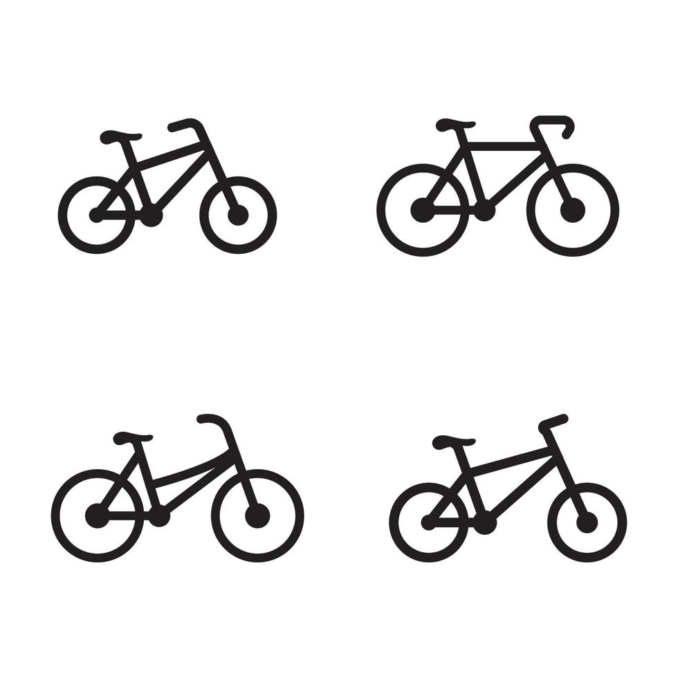 Fahrrad-Logo-Icon-Design-Vorlage vektor