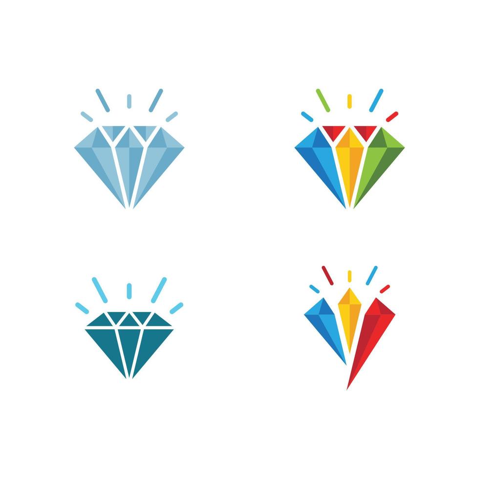 Diamant-Logo-Vorlage vektor