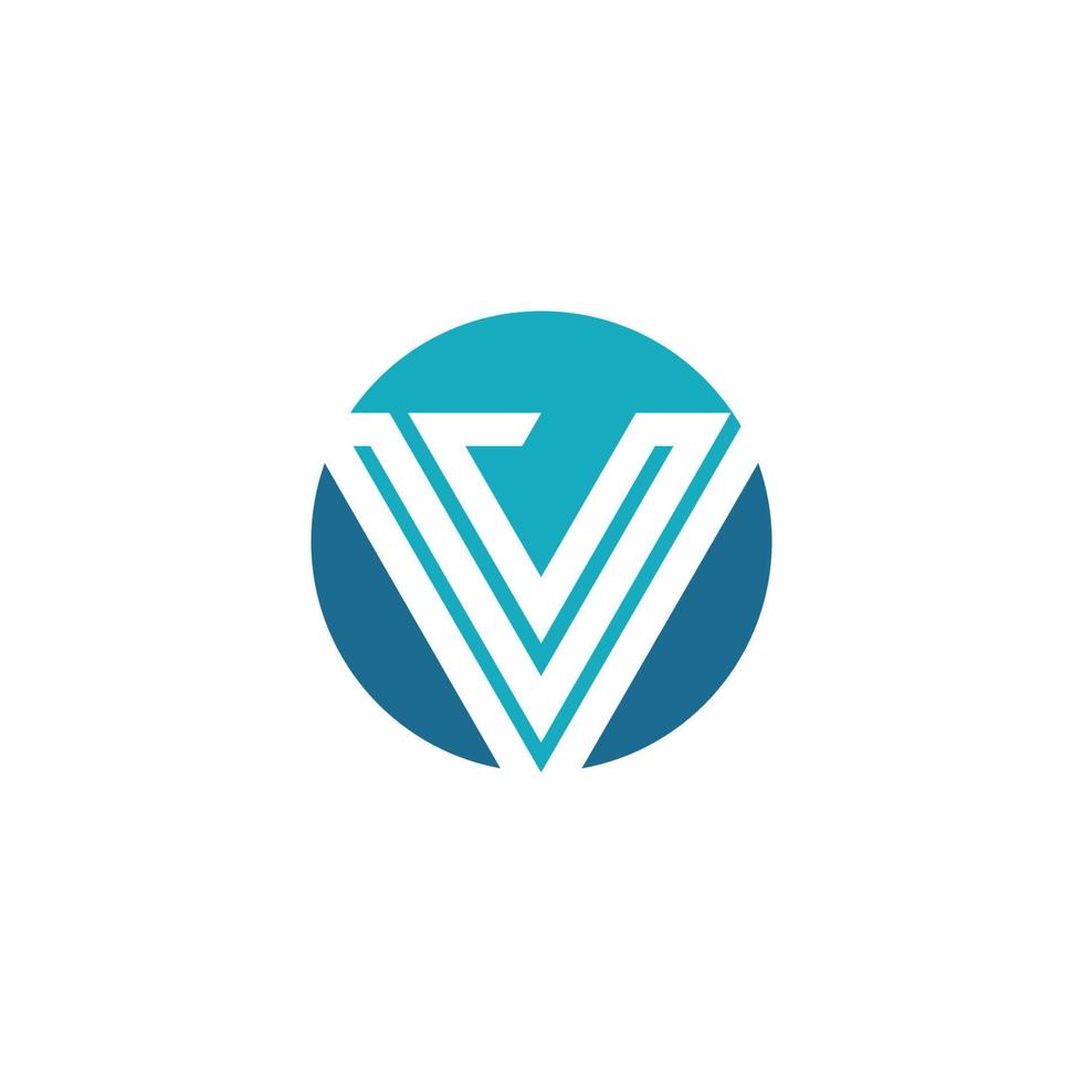 v-Buchstaben-Logo-Vorlagenvektor vektor
