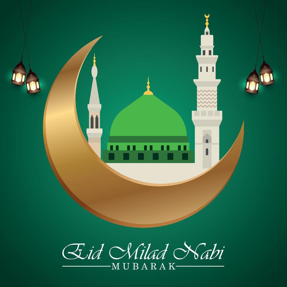 eid milad 12 rabi ul awwal mawlid e nabi vektor