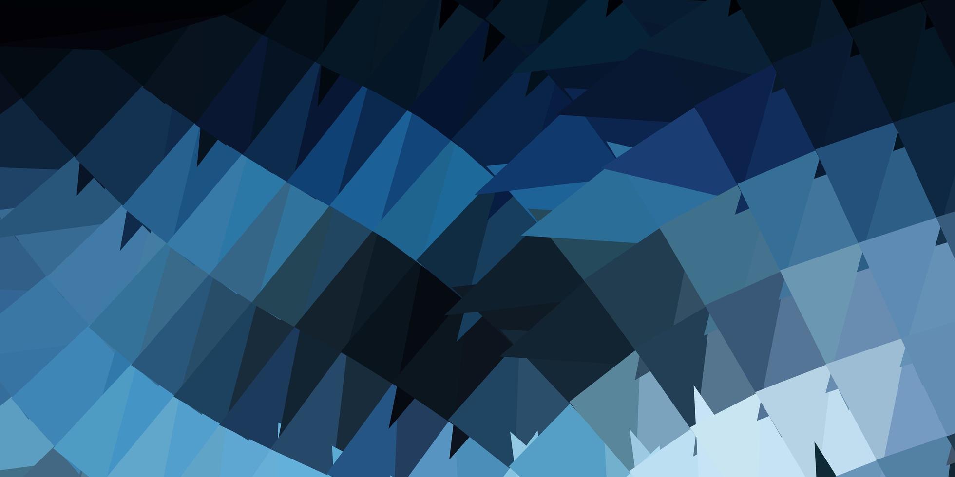 mörkblå vektor triangel mosaik design.