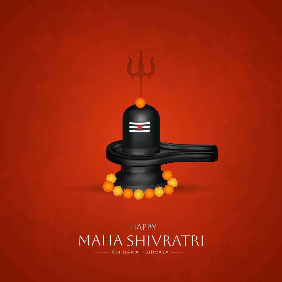 Happy Maha Shivaratri Social-Media-Post-Design vektor