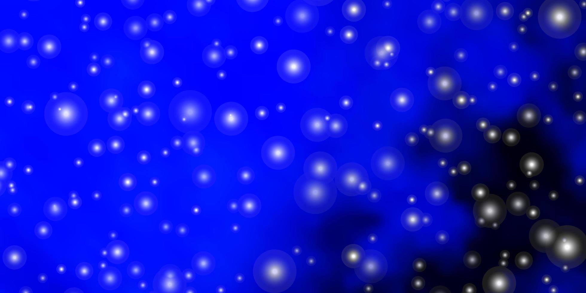 mörkblå vektorstruktur med vackra stjärnor. vektor