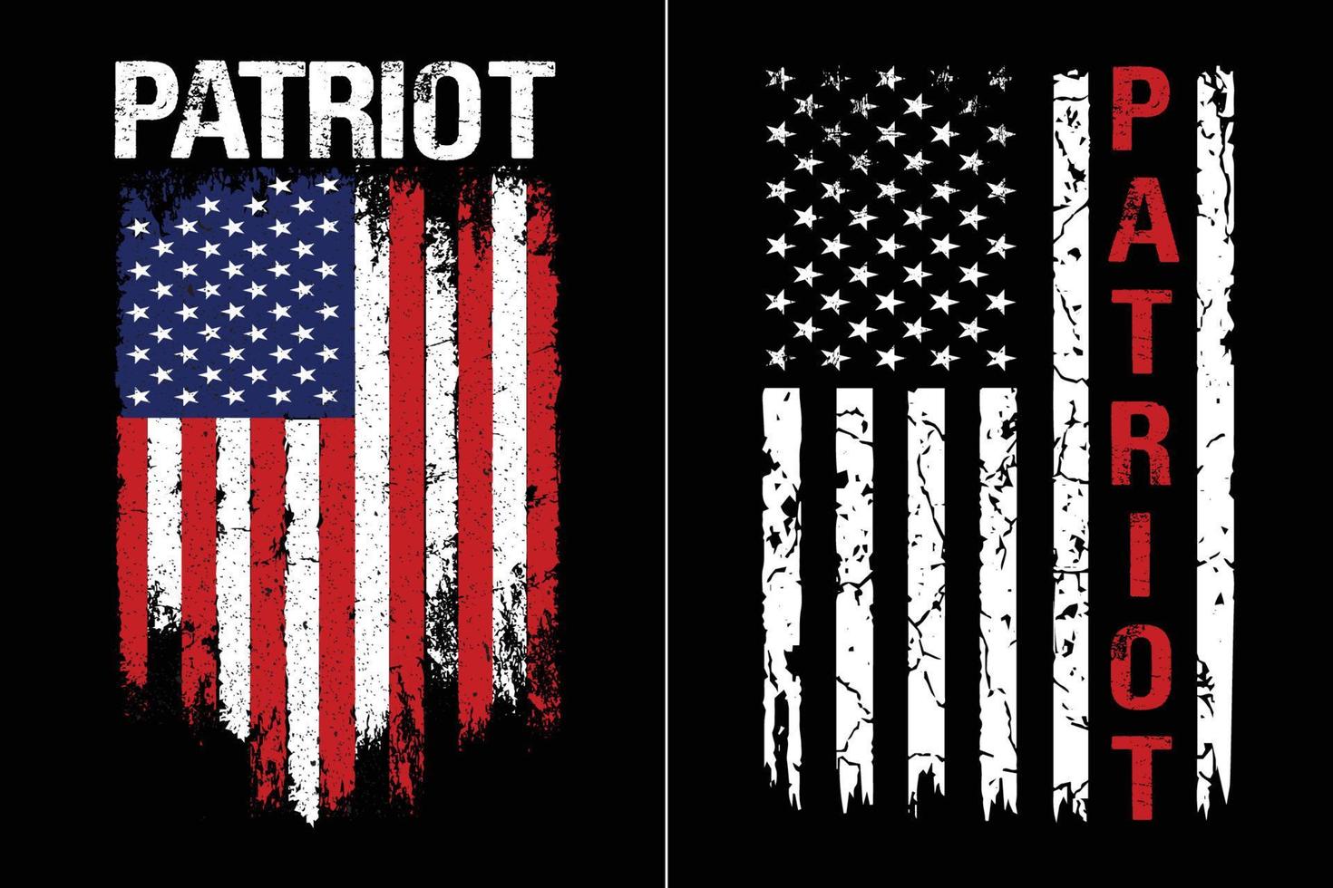 Patriot-Design der amerikanischen Flagge vektor