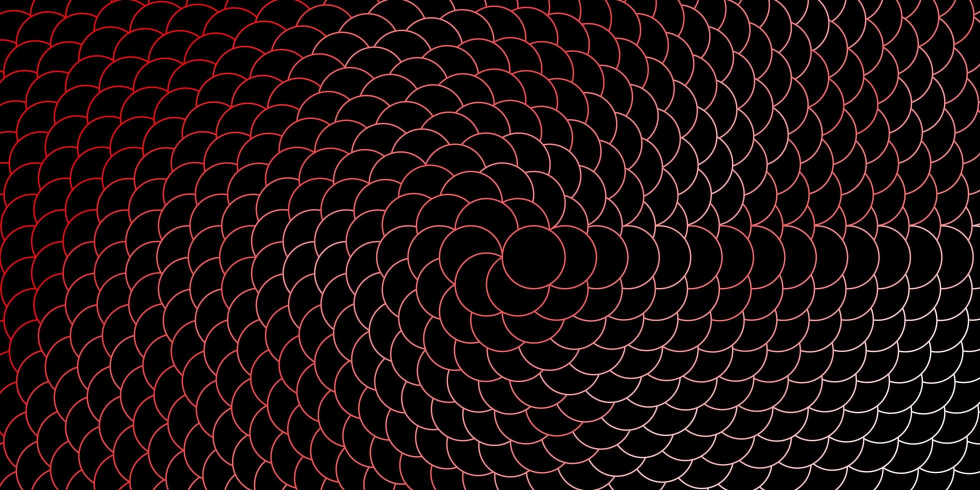 dunkelroter Vektorhintergrund mit Kreisen vektor