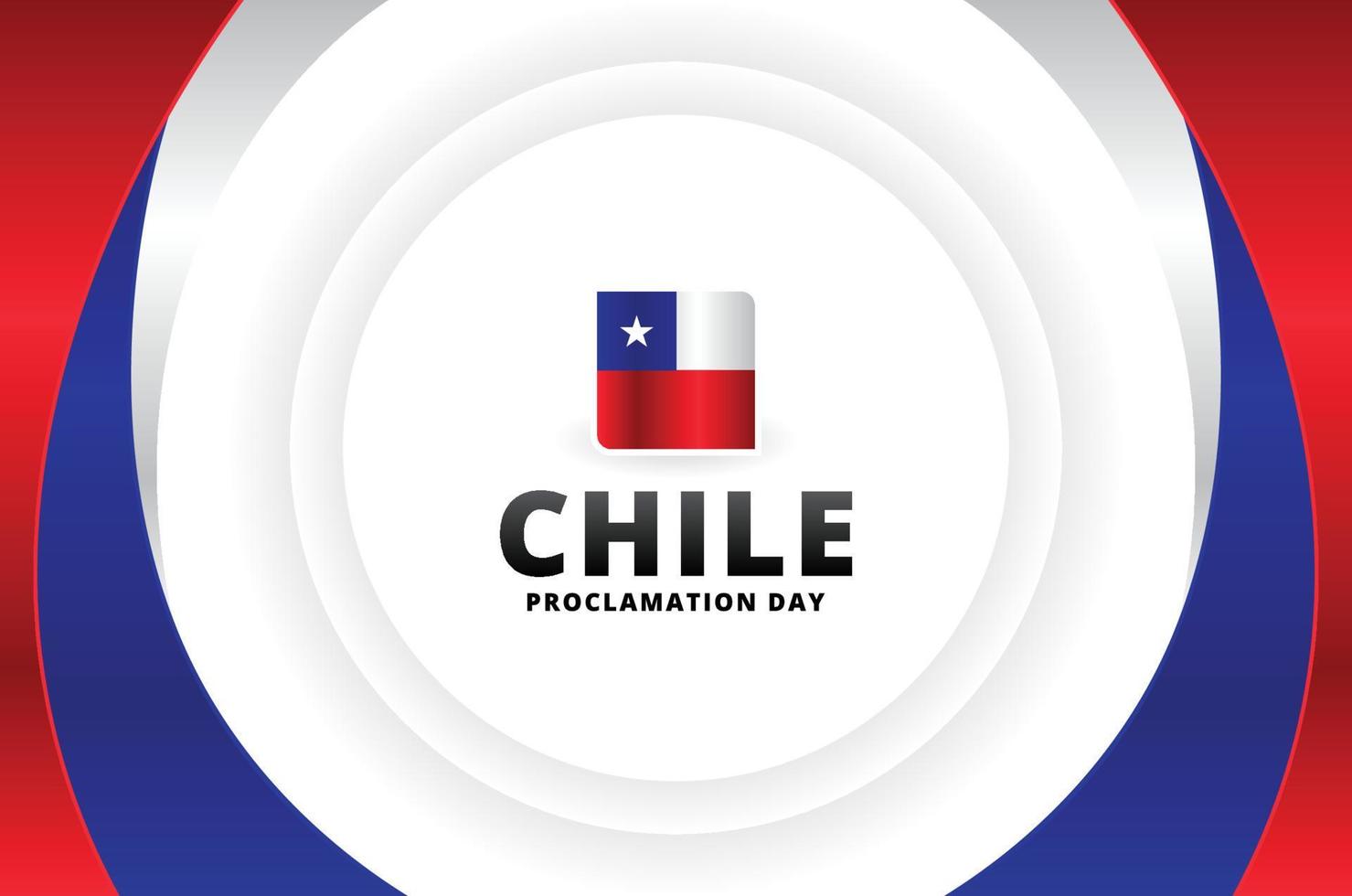 chile proklamationstag hintergrund für grußmoment vektor