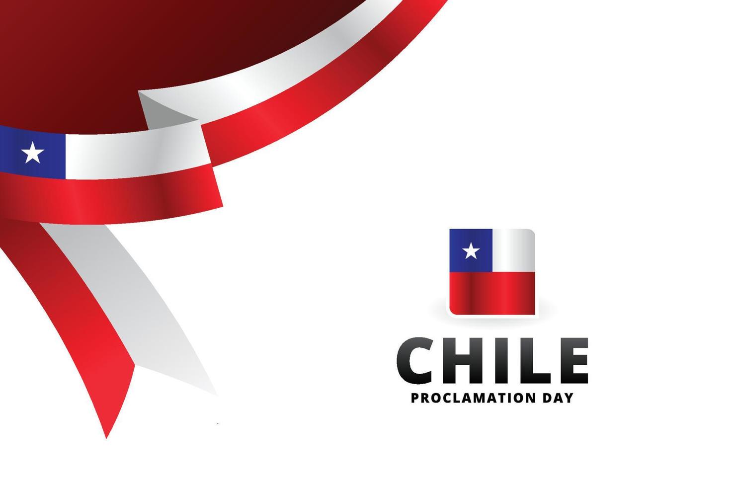 chile proklamationstag hintergrund für grußmoment vektor