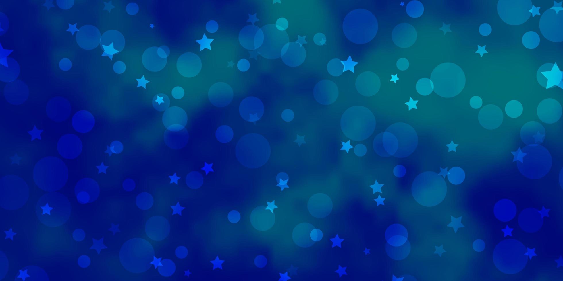 hellblaue Vektorbeschaffenheit mit Kreisen, Sternen. vektor
