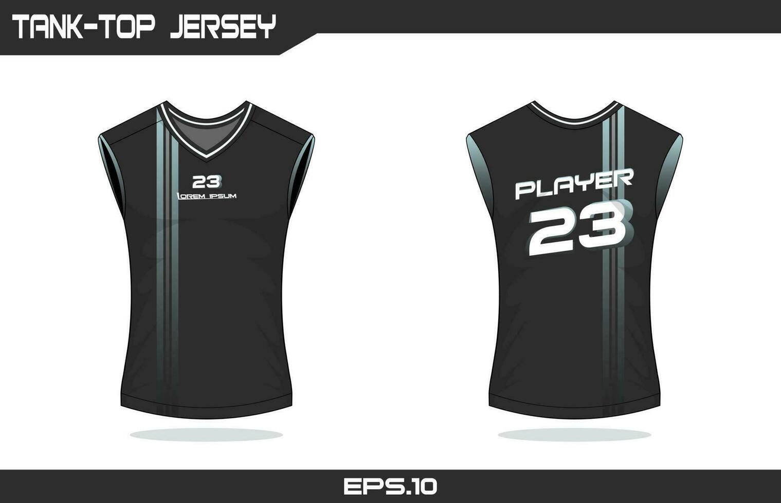 Basketball-Tanktop-Jersey-Design vektor