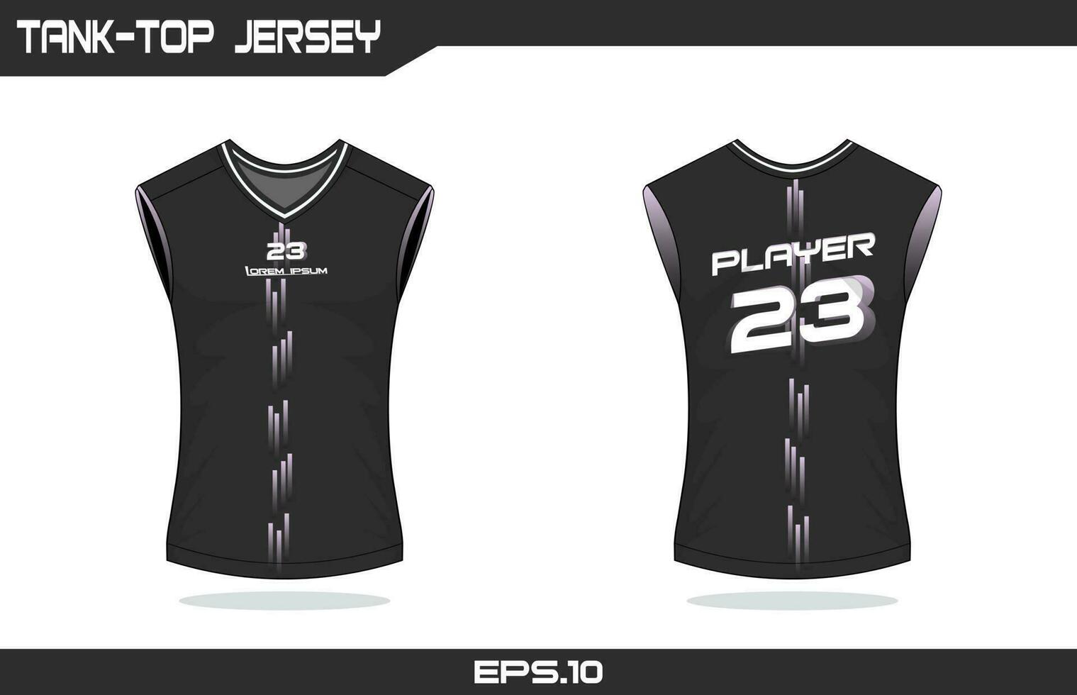 Basketball-Tanktop-Jersey-Design vektor