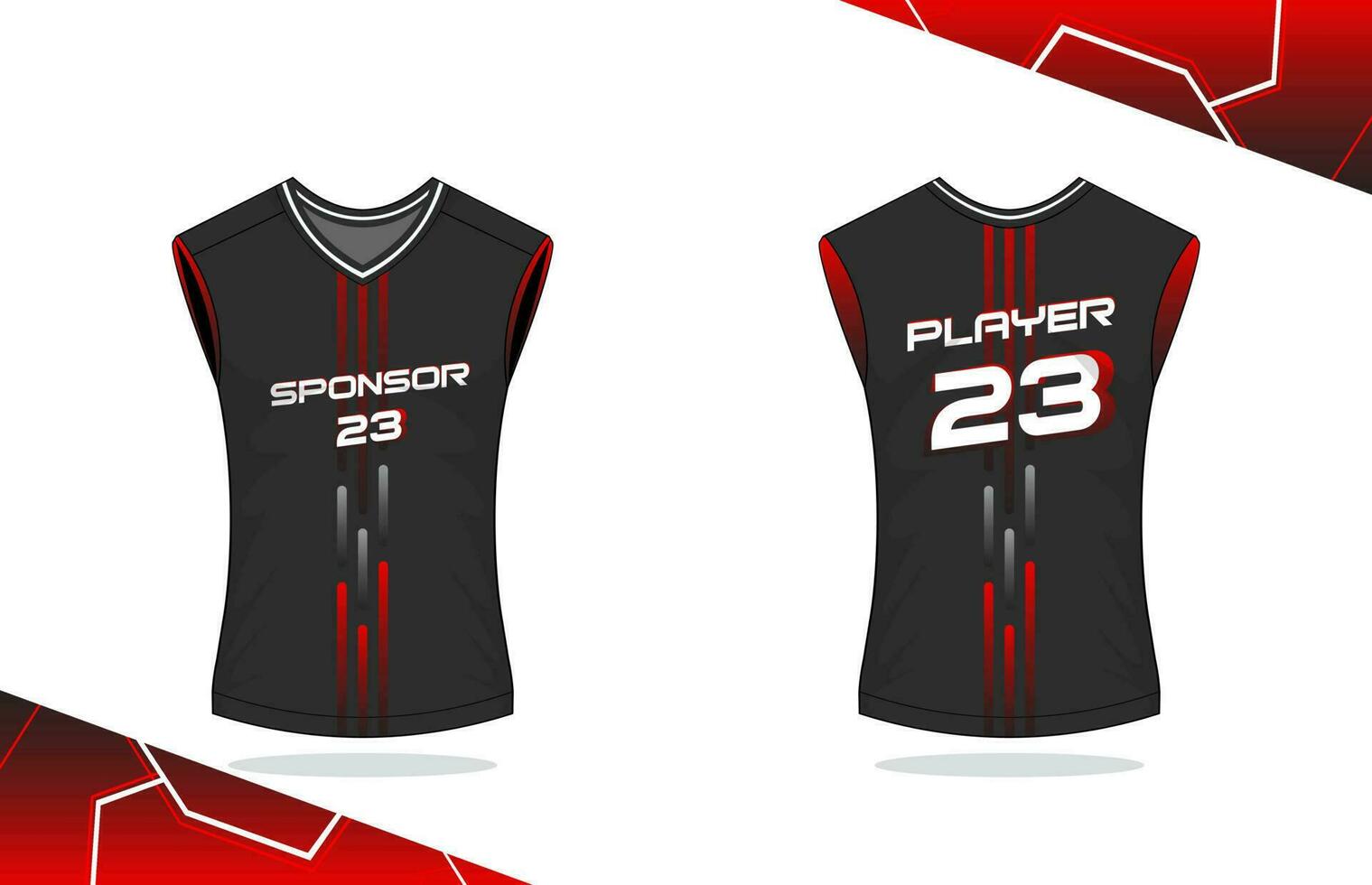 Basketball-Tanktop-Jersey-Design vektor