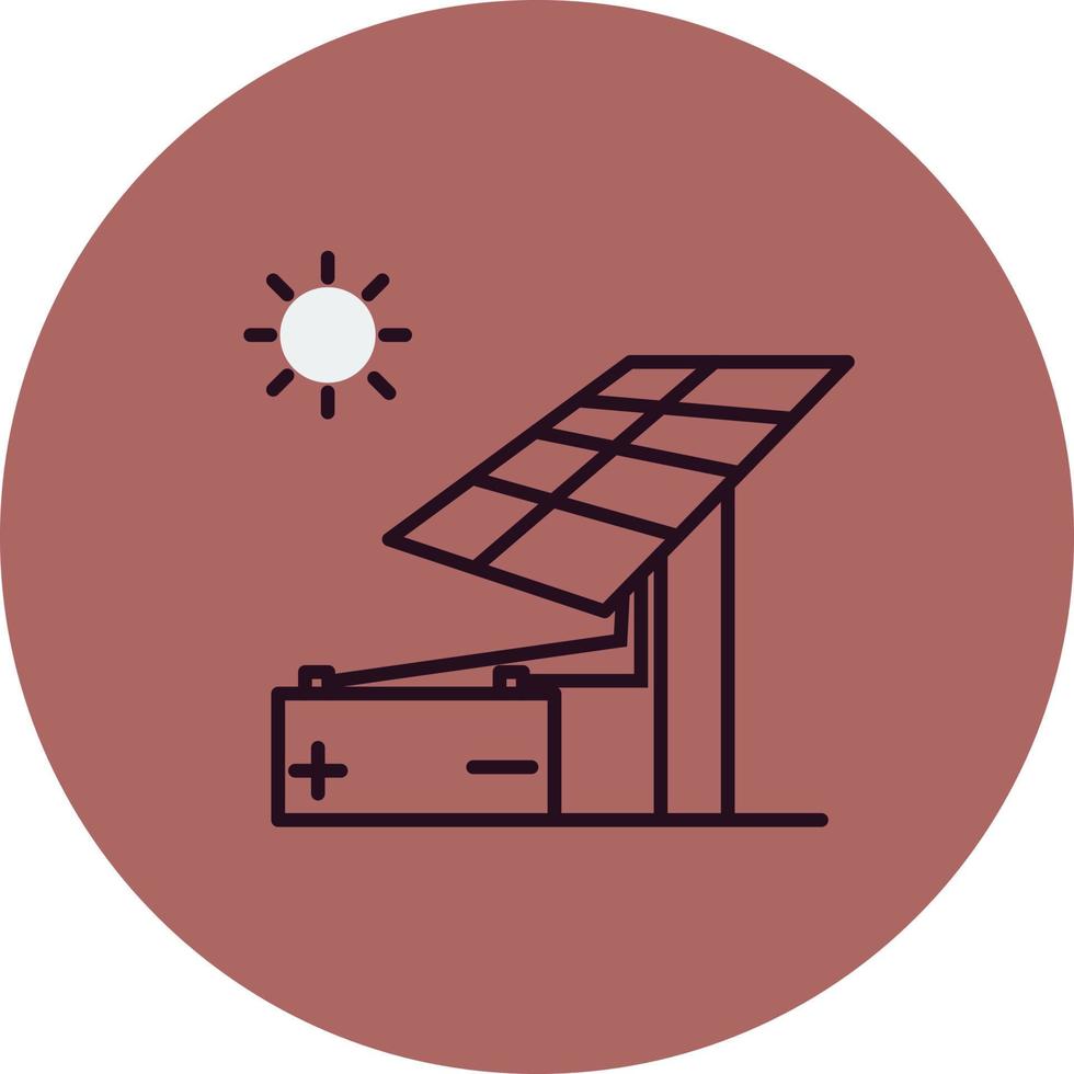 Solarenergie-Vektor-Symbol vektor