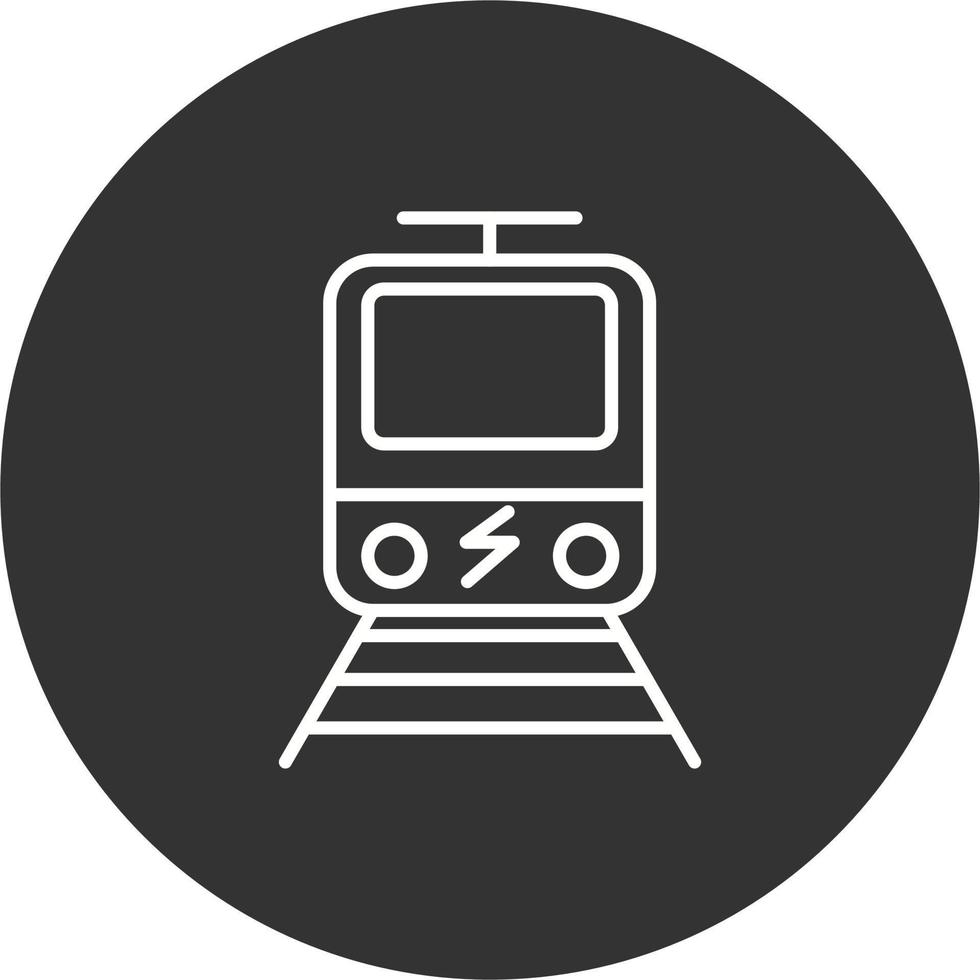 elektriskt tåg vektor ikon