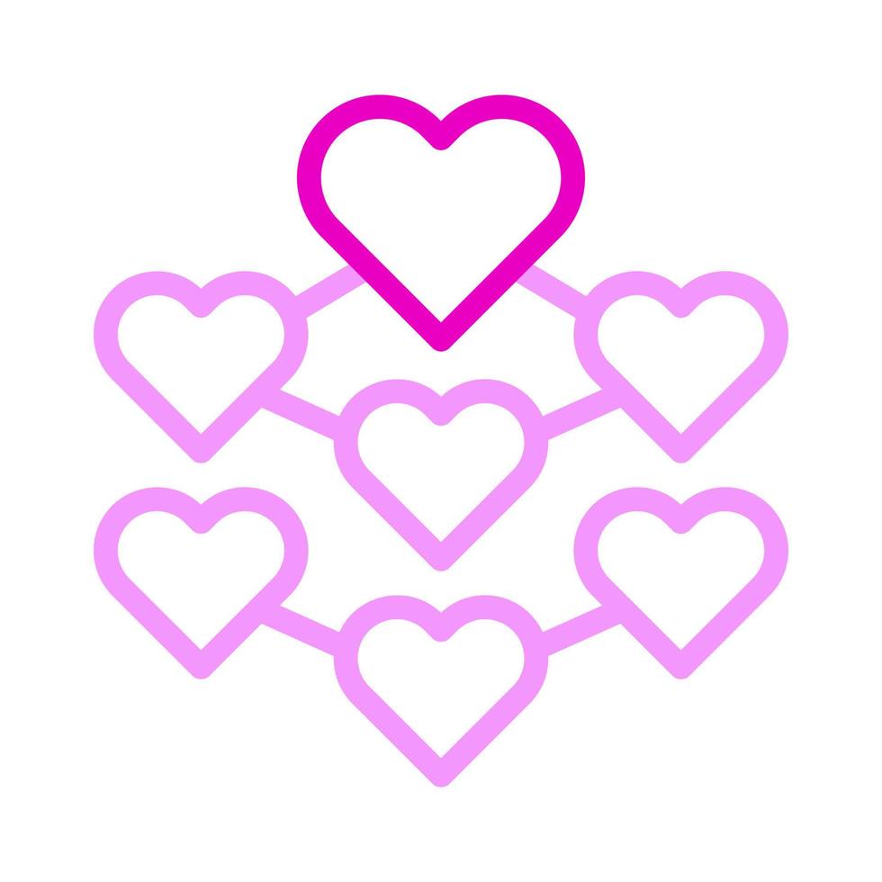 dekoration symbol duocolor rosa stil valentine illustration vektorelement und symbol perfekt. vektor
