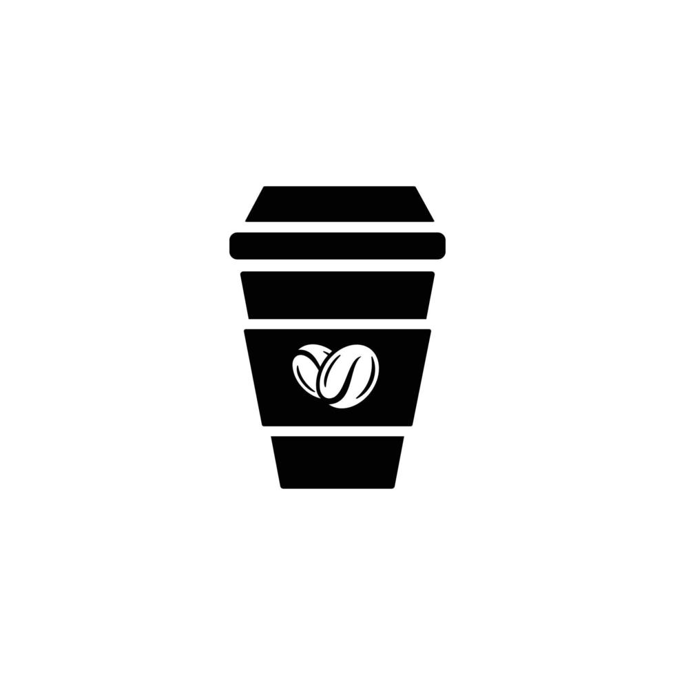 Kaffee einfache flache Symbolvektorillustration vektor