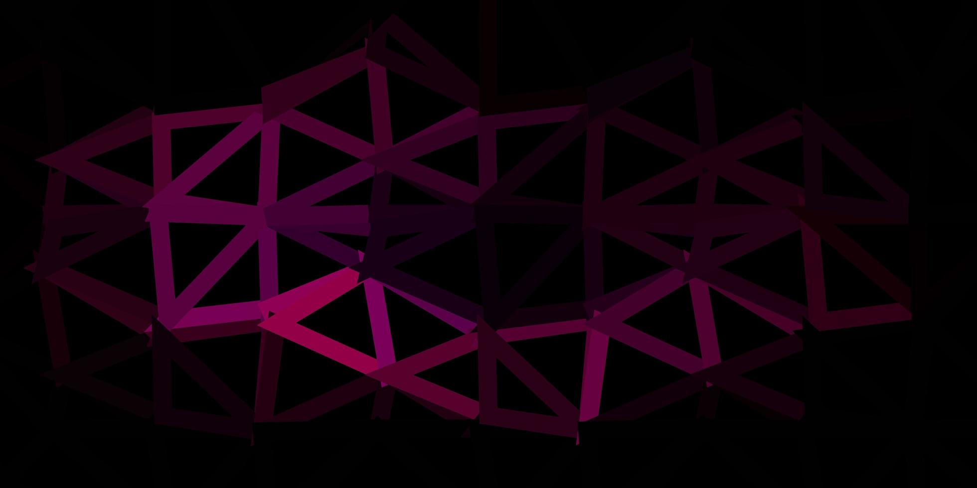 dunkelrosa Vektor-Gradienten-Polygon-Design. vektor
