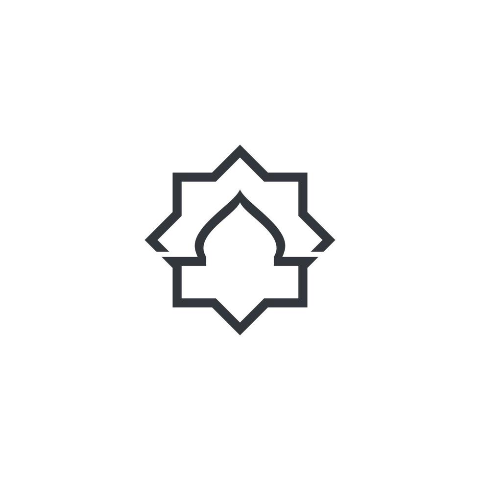 Moschee muslimische Symbol Vektor Illustration Design