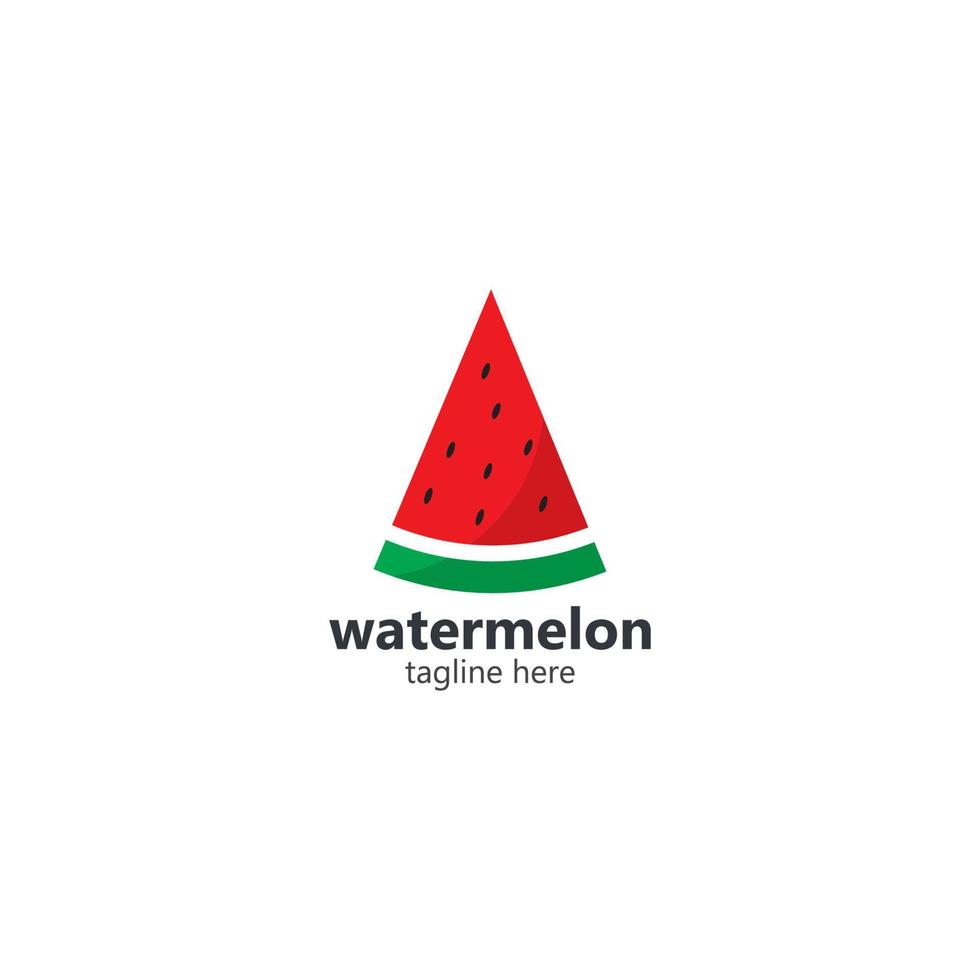 vattenmelon logotyp vektor ikon begrepp