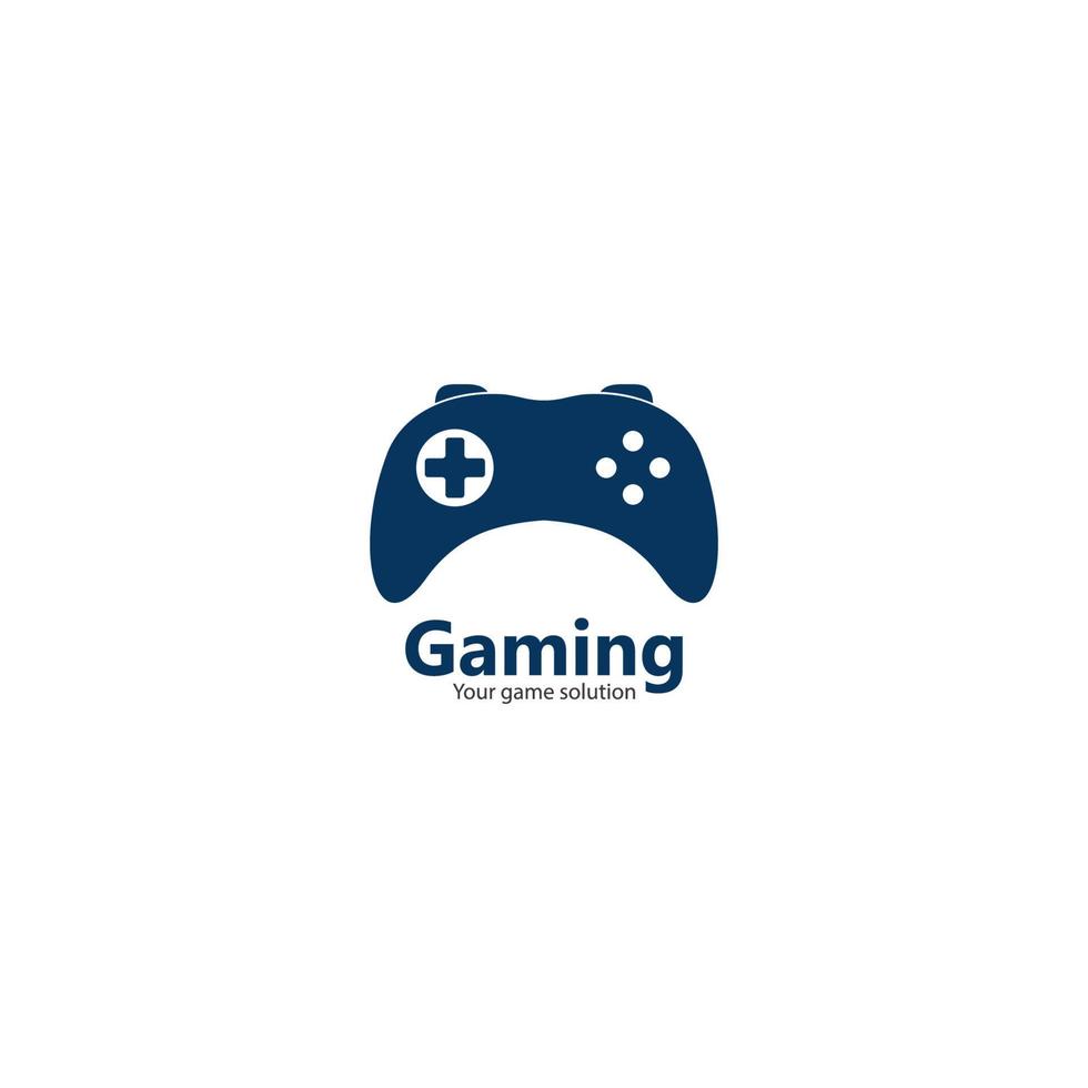joystick logotyp för gaming vektor ikon illustration