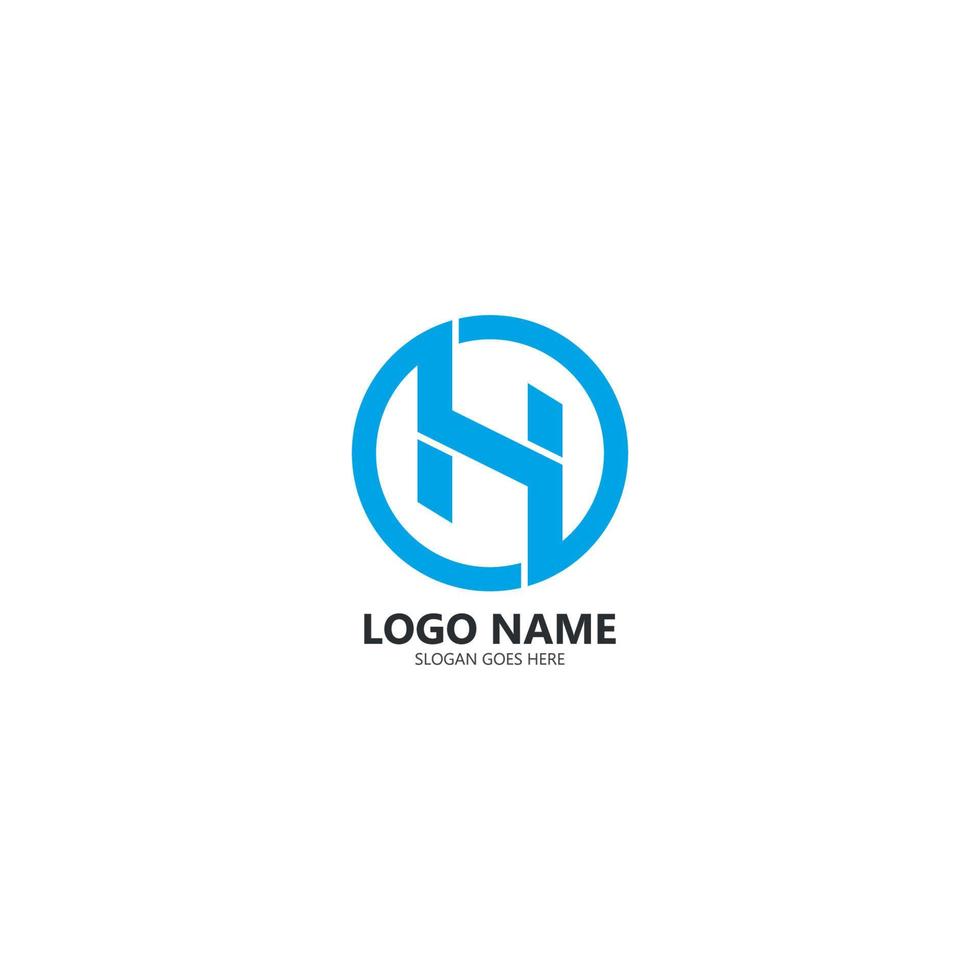 h Brief Logo Template Design Vektor