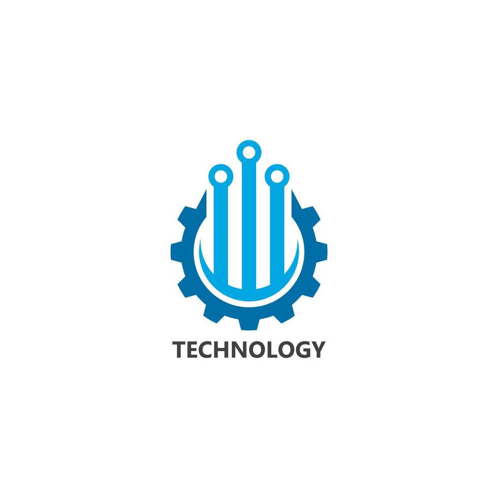 Vektor-Logo-Technologie-Konzept-Illustration vektor