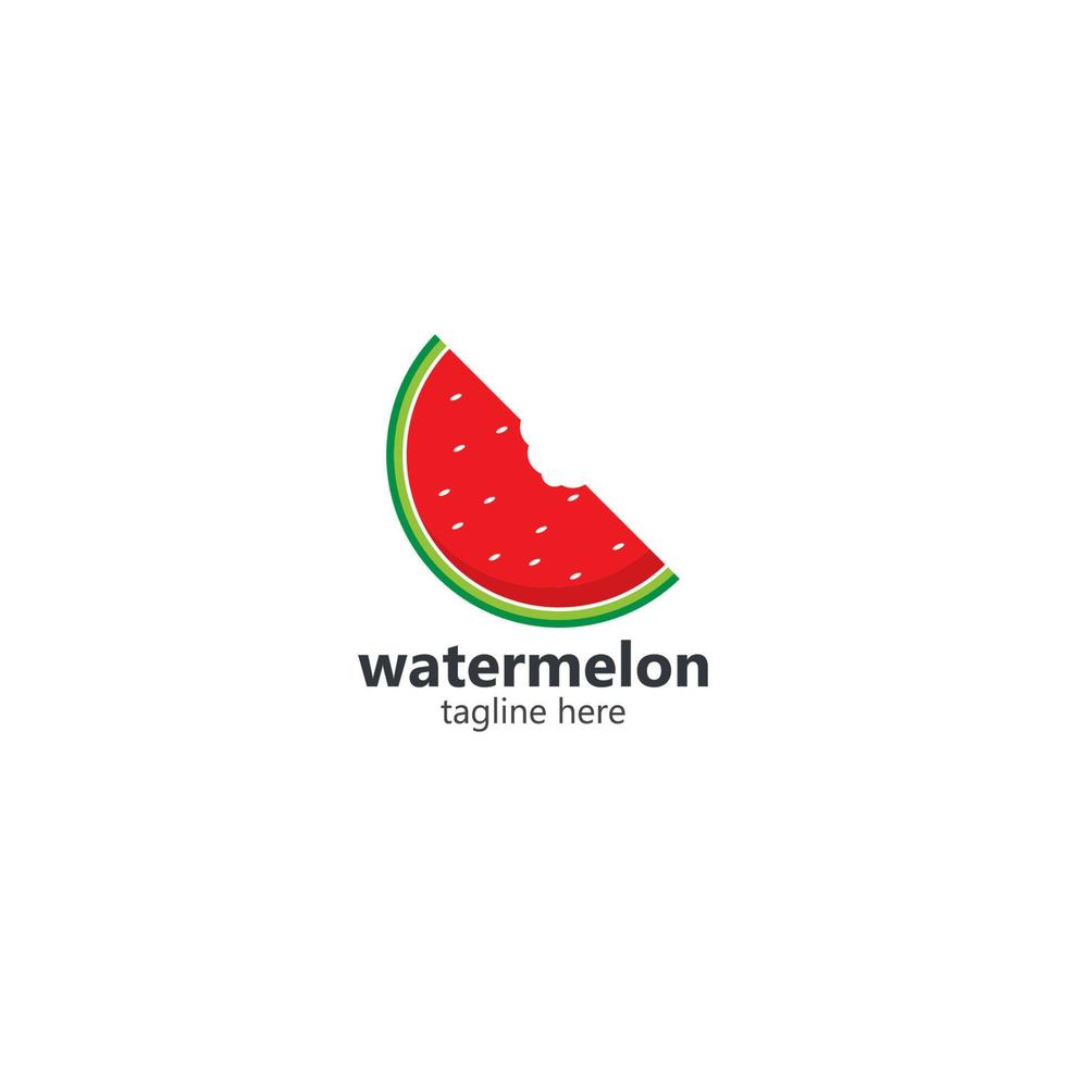 vattenmelon logotyp vektor ikon begrepp