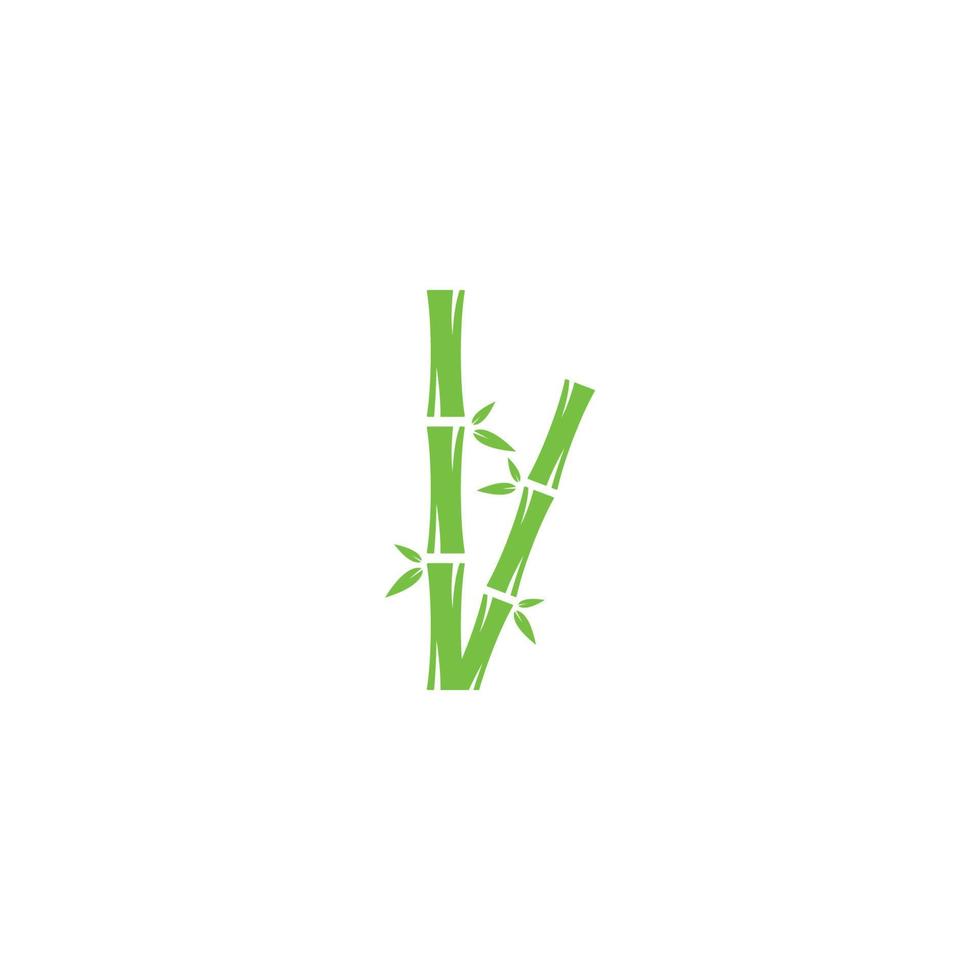 Bambus-Logo-Vektor-Symbol-Illustration vektor