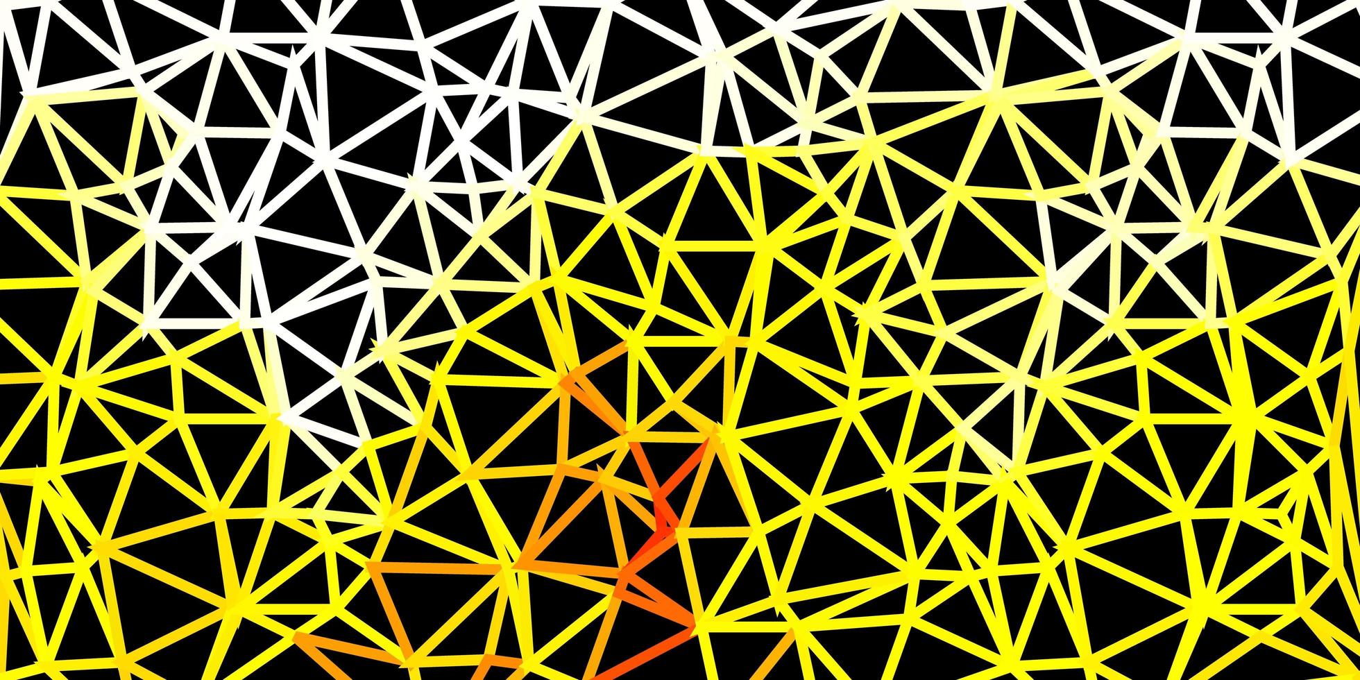 ljus orange vektor polygonal bakgrund.