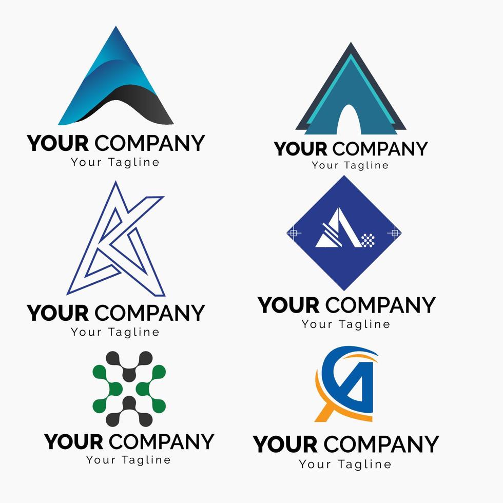 kreativ minimal brev en logotyp design 2. premie företag logotyp. fri vektor