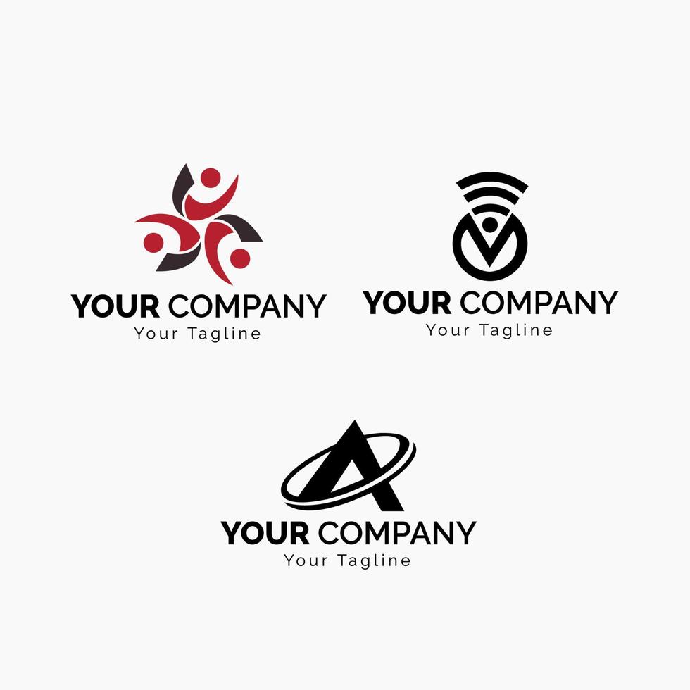 kreativ minimal brev en logotyp design 2. premie företag logotyp. fri vektor