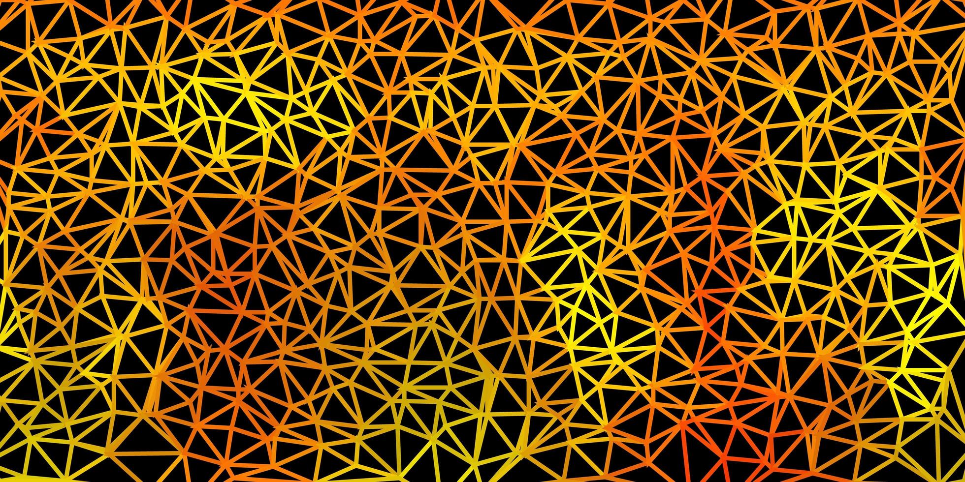 dunkelgrüne, gelbe Vektor geometrische polygonale Tapete.