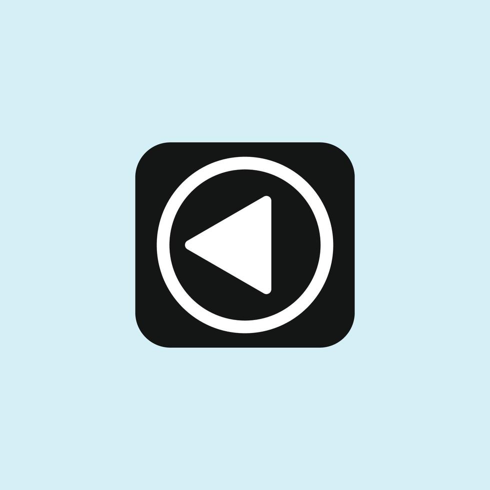 Play-Button-Symbol im trendigen flachen Stil isoliert auf grauem Hintergrund. Play-Symbol für Ihr Website-Design, Logo, App, ui. Vektor-Illustration vektor