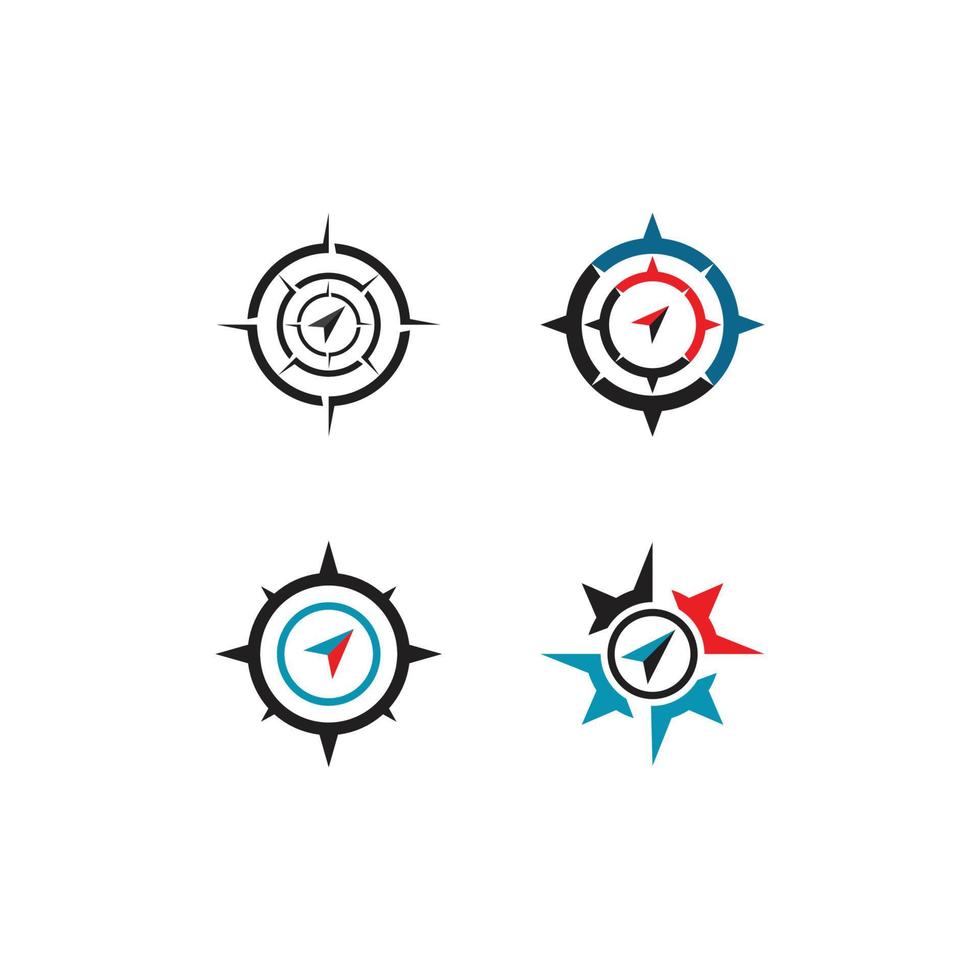 Kompass-Logo-Vorlage vektor