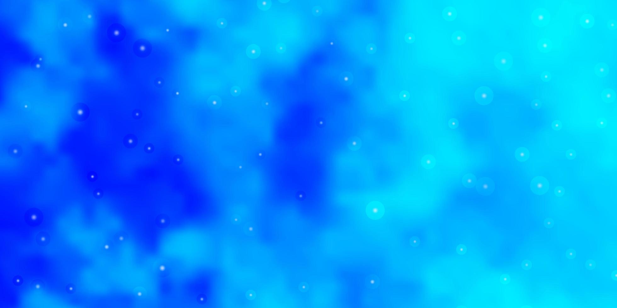 ljusblå vektormall med neonstjärnor vektor