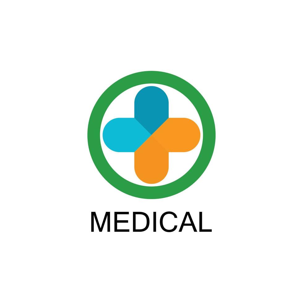 hälso-medicinsk logotyp vektor