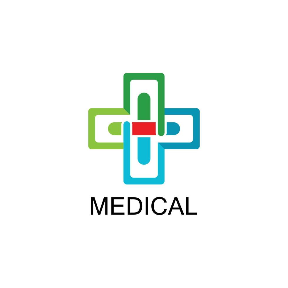 hälso-medicinsk logotyp vektor