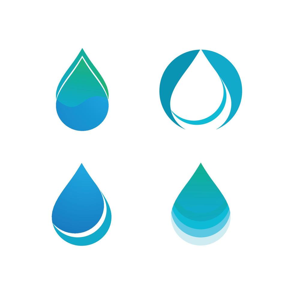 Wassertropfen-Logo vektor