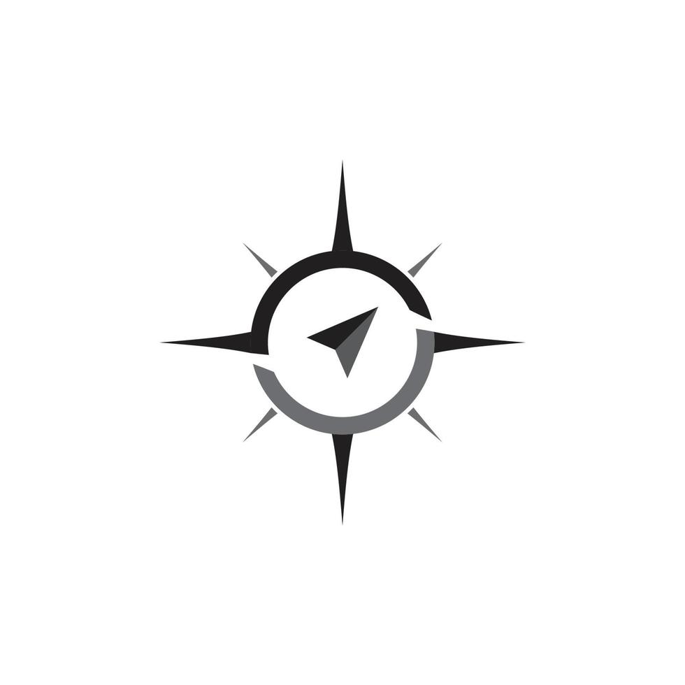 kompass logotyp mall vektor