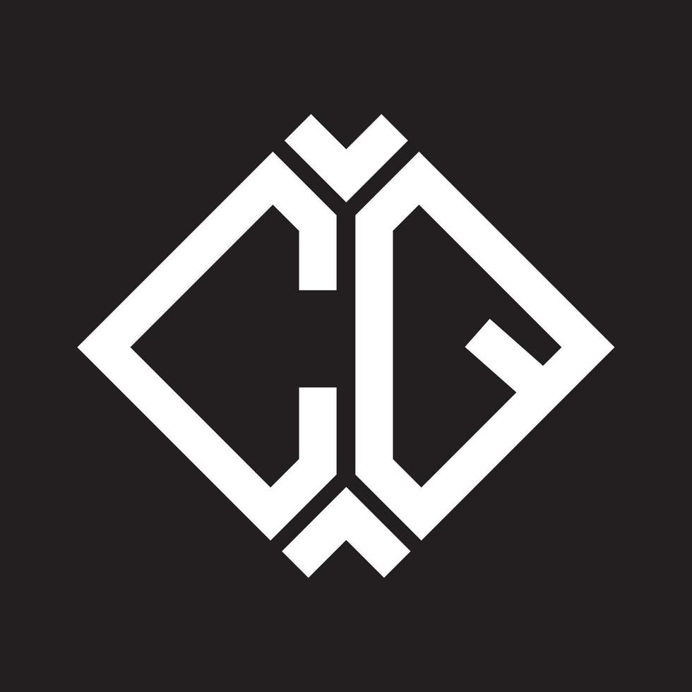 cq brev logotyp design.cq kreativ första cq brev logotyp design . cq kreativ initialer brev logotyp begrepp. vektor