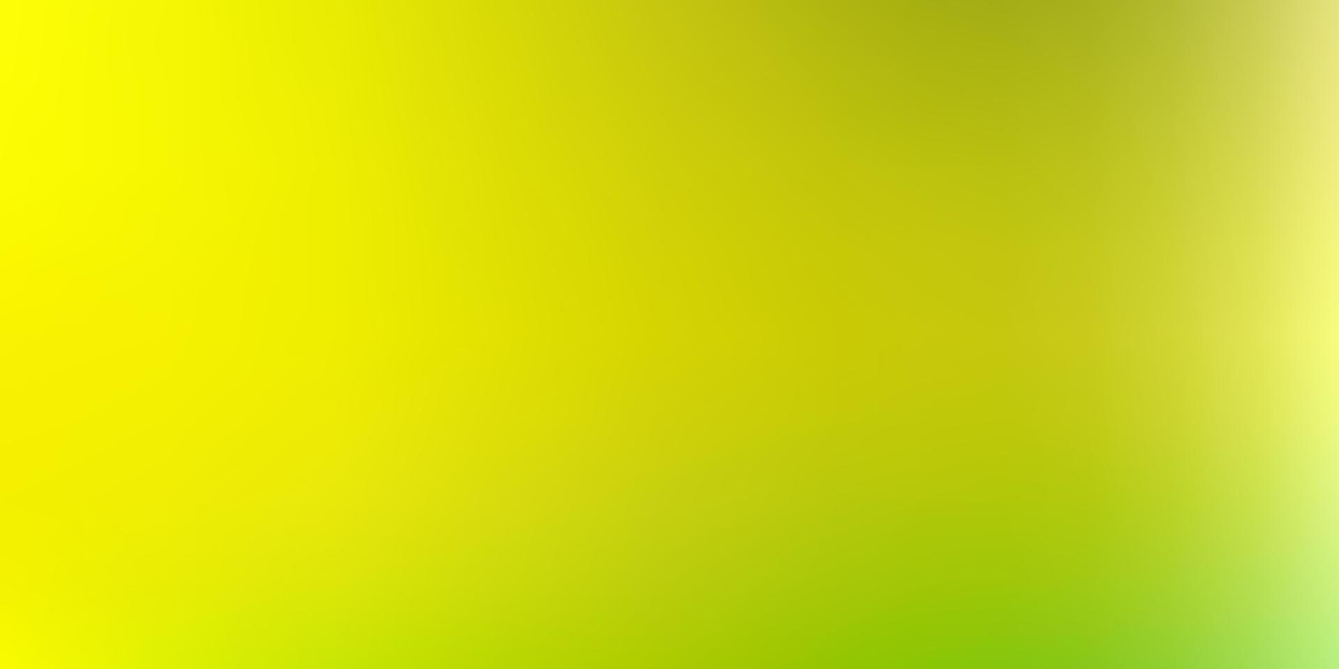 hellgrüner, gelber Vektor abstrakter Unschärfehintergrund.