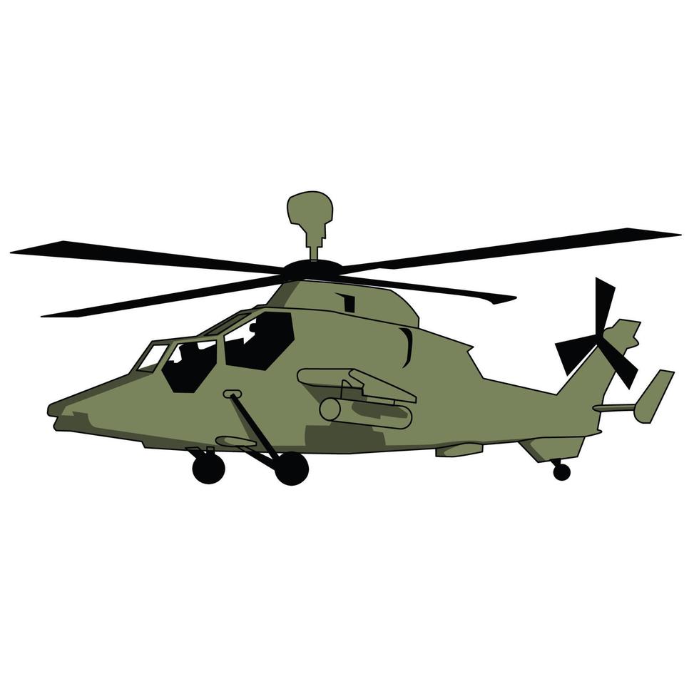 Militärhubschrauber-Landungsvektordesign vektor