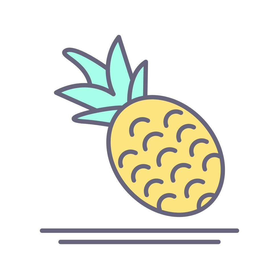 ananas vektor ikon