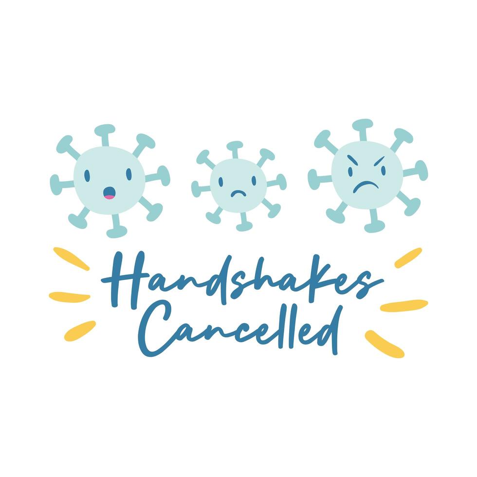handskakningar avbrutna kampanjbokstäver med partiklar platt stil vektor illustration design
