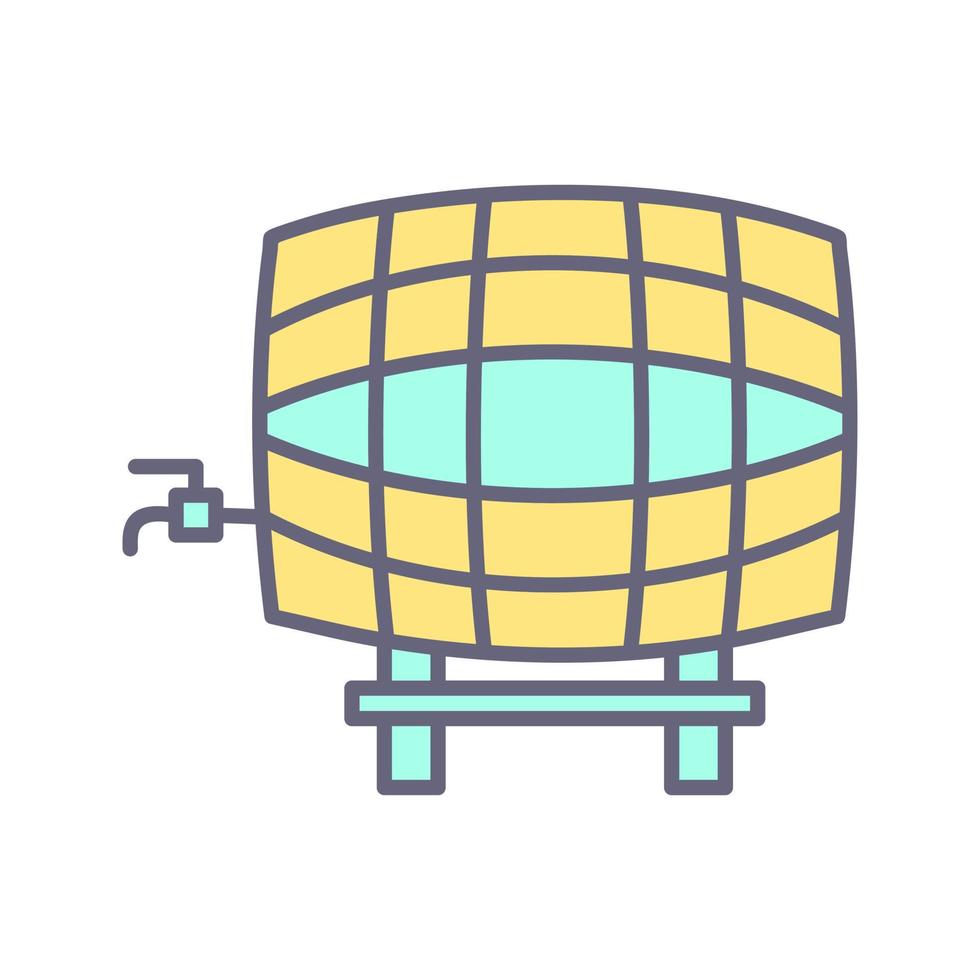 Barrel mit Tap-Vektor-Symbol vektor