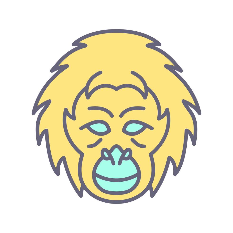 Orang-Utan-Vektorsymbol vektor