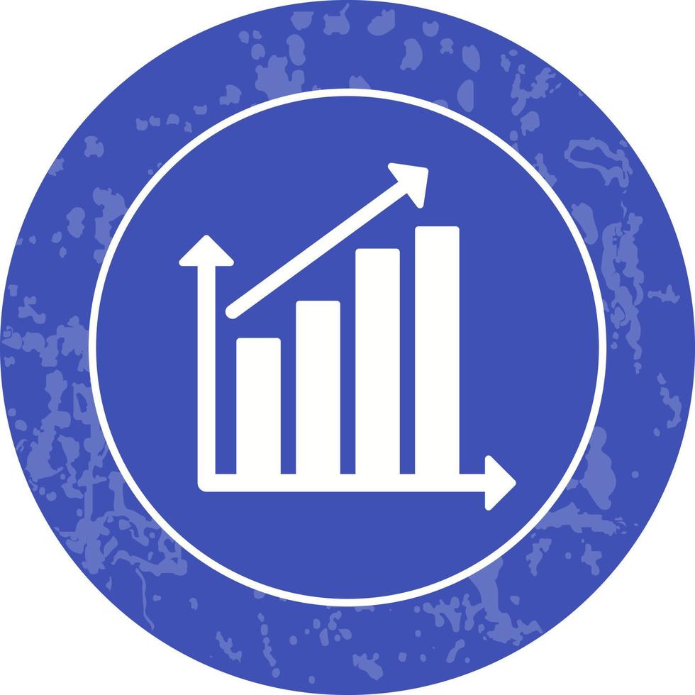 Vektorsymbol für steigende Statistiken vektor