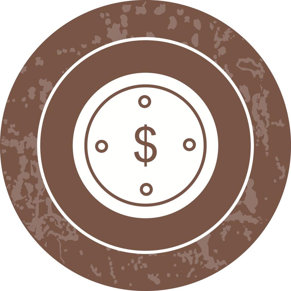Vektorsymbol für Dollarmünzen vektor
