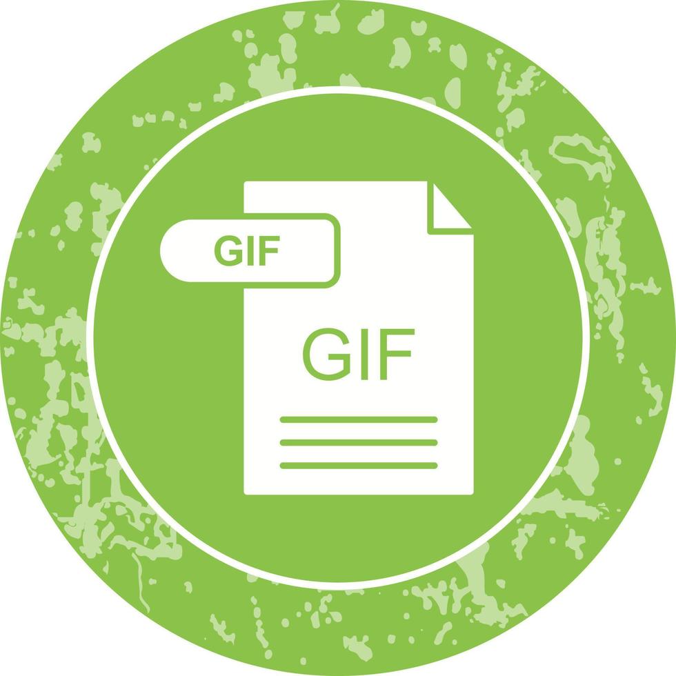 GIF-Vektorsymbol vektor