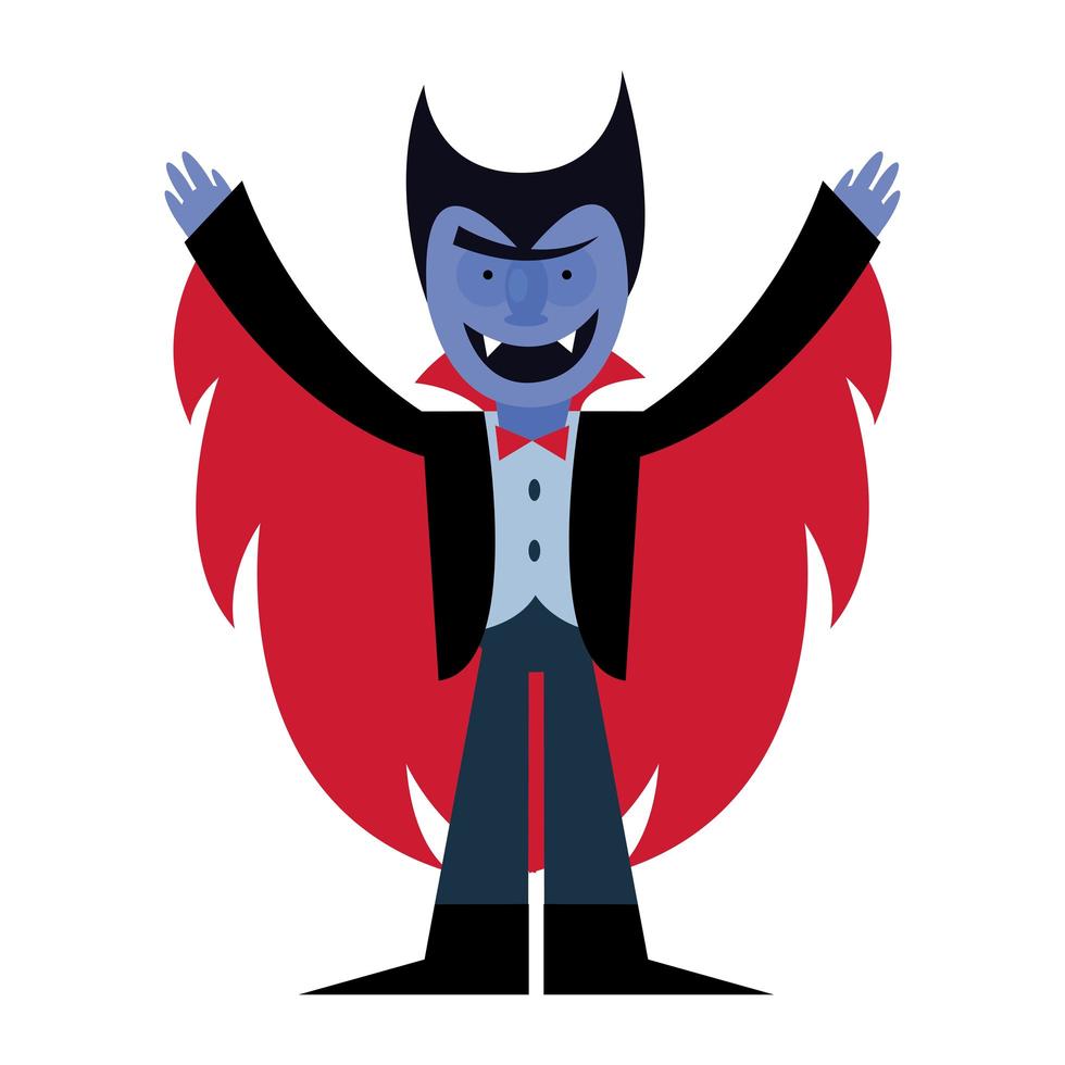 Halloween Vampir Cartoon Vektor Design