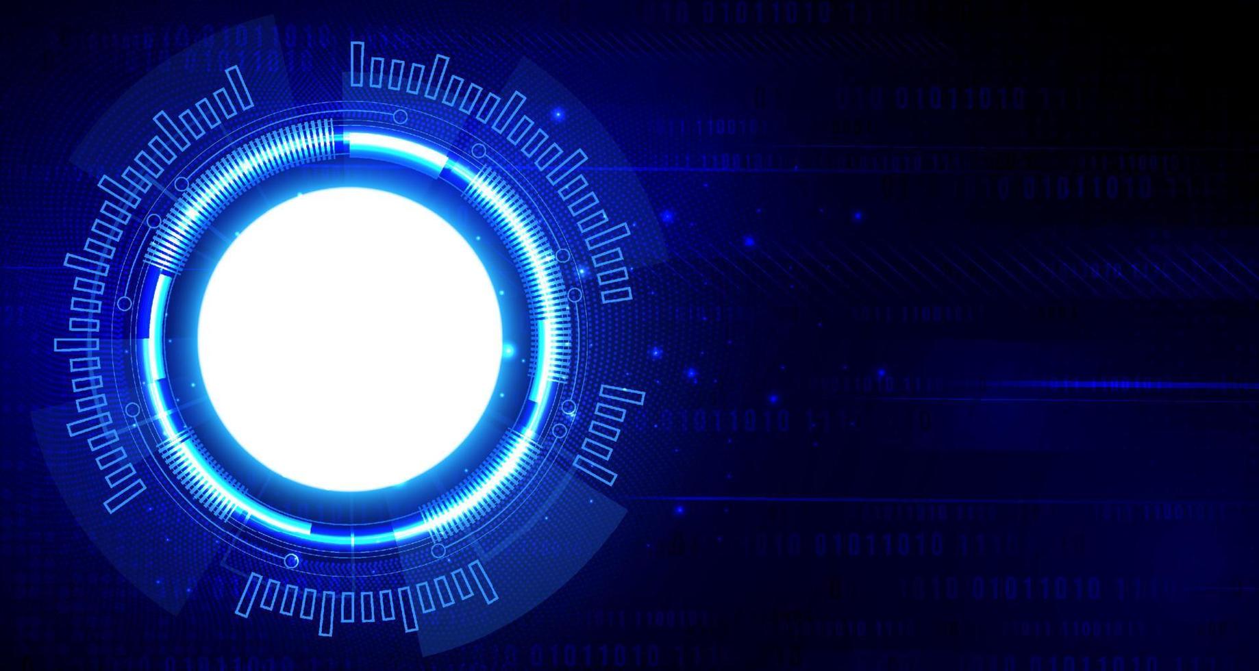 abstrakt digital teknologi trogen krets styrelse blå bakgrund, cyber vetenskap tech säkerhet, innovation framtida ai stor data, global internet nätverk förbindelse, moln hi-tech illustration vektor